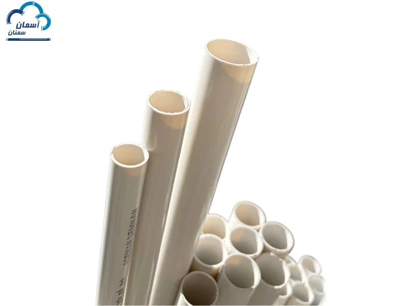 خرید لوله برق خم گرم PVC آسمان سمنان - سفید