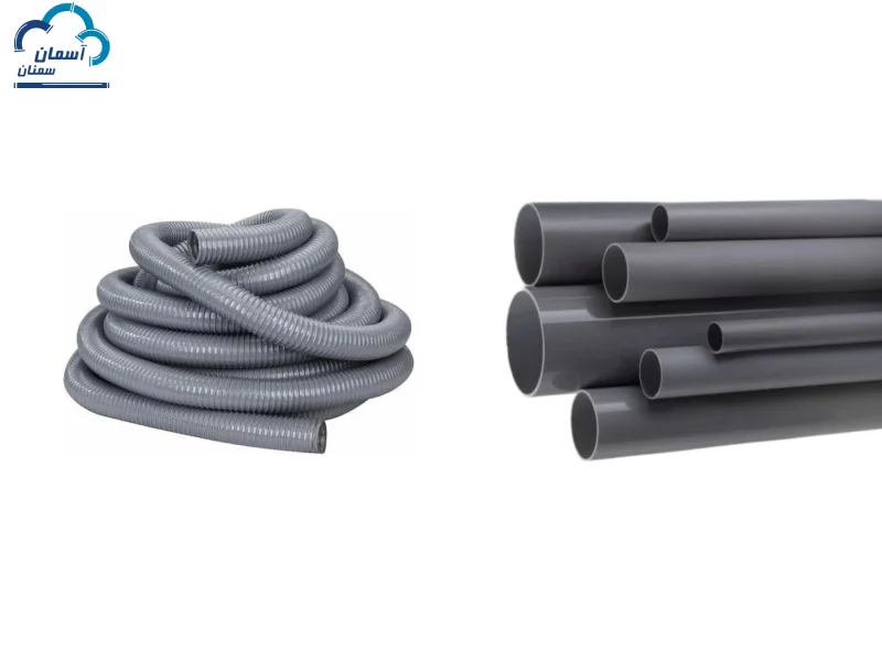 فرق لوله برق پلاستیکی و خرطومی برق