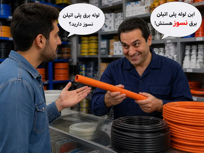 آیا لوله برق پلی اتیلن نسوز وجود دارد؟