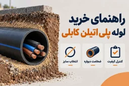 راهنمای خرید لوله پلی اتیلن کابلی برای مسیرهای زیرزمینی؛ از انتخاب سایز تا کنترل کیفیت